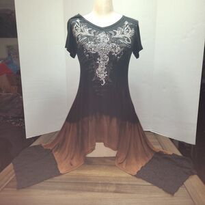 Ducal Studded Blouse XS Long Sides